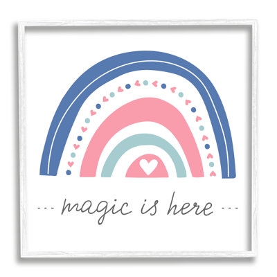 «Magic Is Here Rainbow On Wood» par LSR Design Studio Print