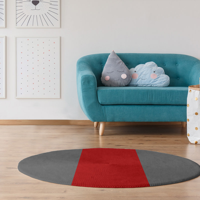 Chenille Indoor Rug, Round 5'