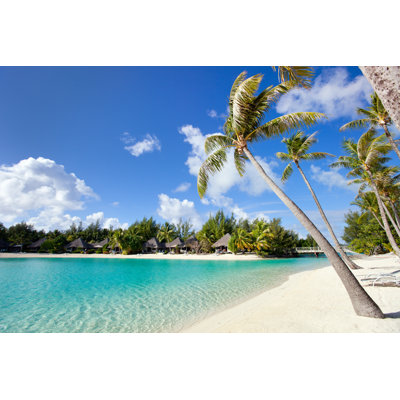 Beautiful Beach On BoraBora by Shalamov - Wrapped Canvas Print