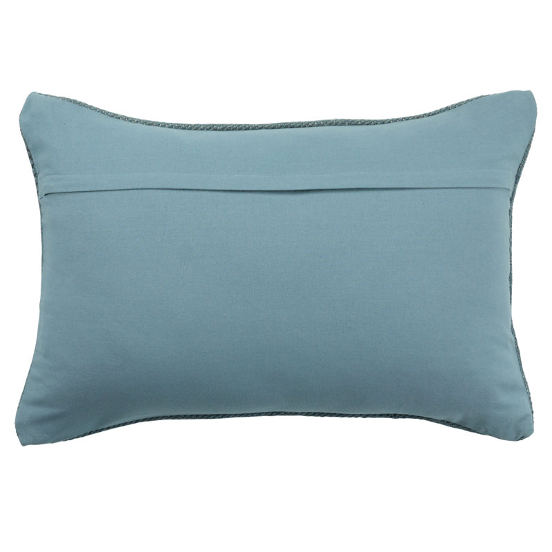 Waldeck Embroidered Wool Lumbar Throw Pillow, Polyester