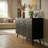 Modern 3-Door Geometric Storage Cabinet