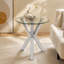 Ensemble de table basse et de table de bout 3 pièces Alexa Chrome