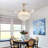42'' Rose Gold Ceiling Fan With Led Lights