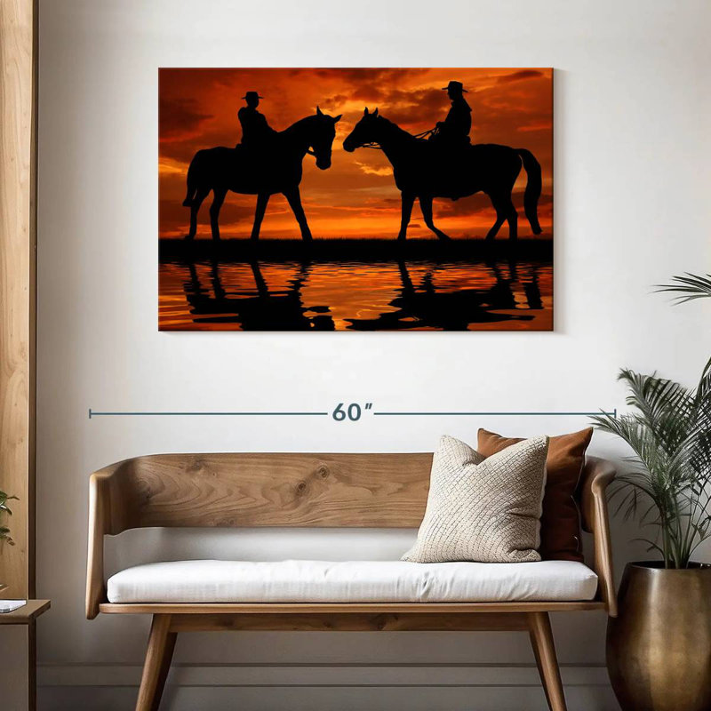 Lelar Cowboy Duo, 30" H x 45" W