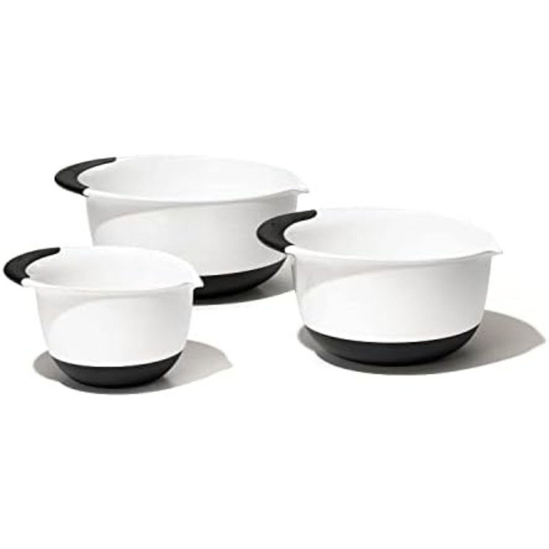 Good Grips 3-Piece Mixing Bowl Set, Black