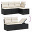 Ensemble de canapé de jardin en rotin de polyéthylène-863091420