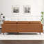 Lucco Genuine Leather Sectional In Cognac Tan-120094161