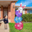 Lapin de Pâques avec œufs gonflable