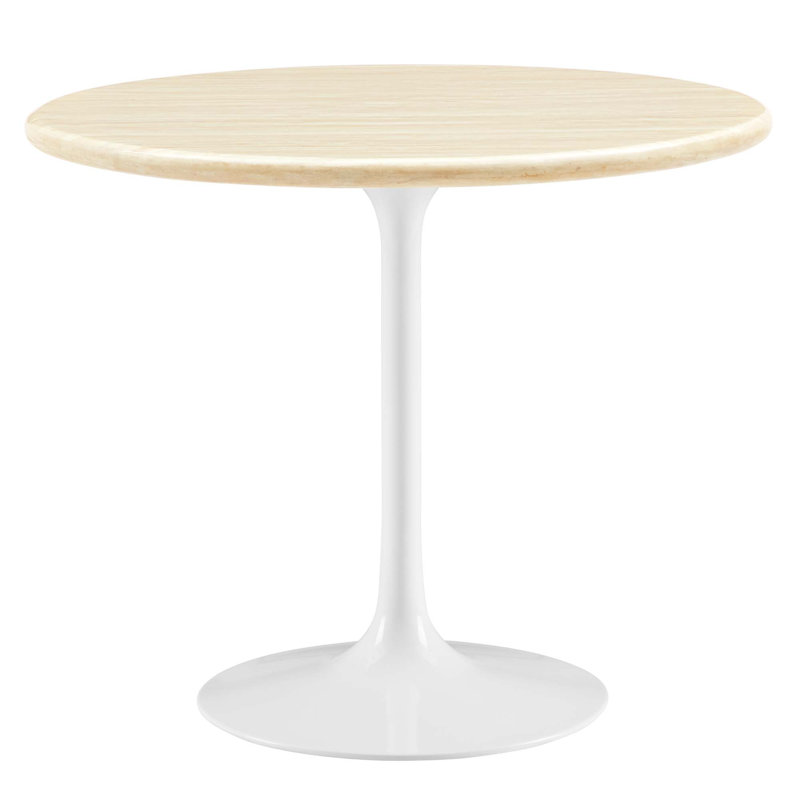 Modway Lippa Round, White, 29" H x 25.5" W x 35.5" D
