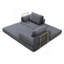 Boneless Convertible Sofa Bed, Folding Floor Couch With Corduroy Fabric And Pillows, Multi-Functional For Living Room And Bedroom-1655025647
