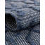 Tapis bleu marine en jute / sisal tissé à la main-1386371151