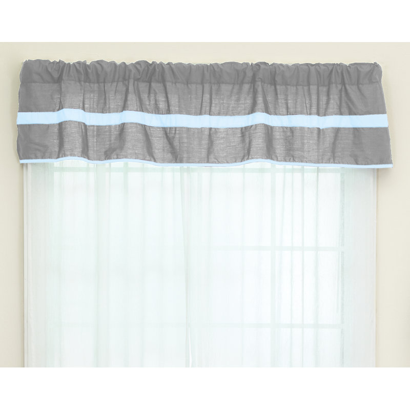 Jupe de fenêtre 72 po Tingley, Gris / Bleu