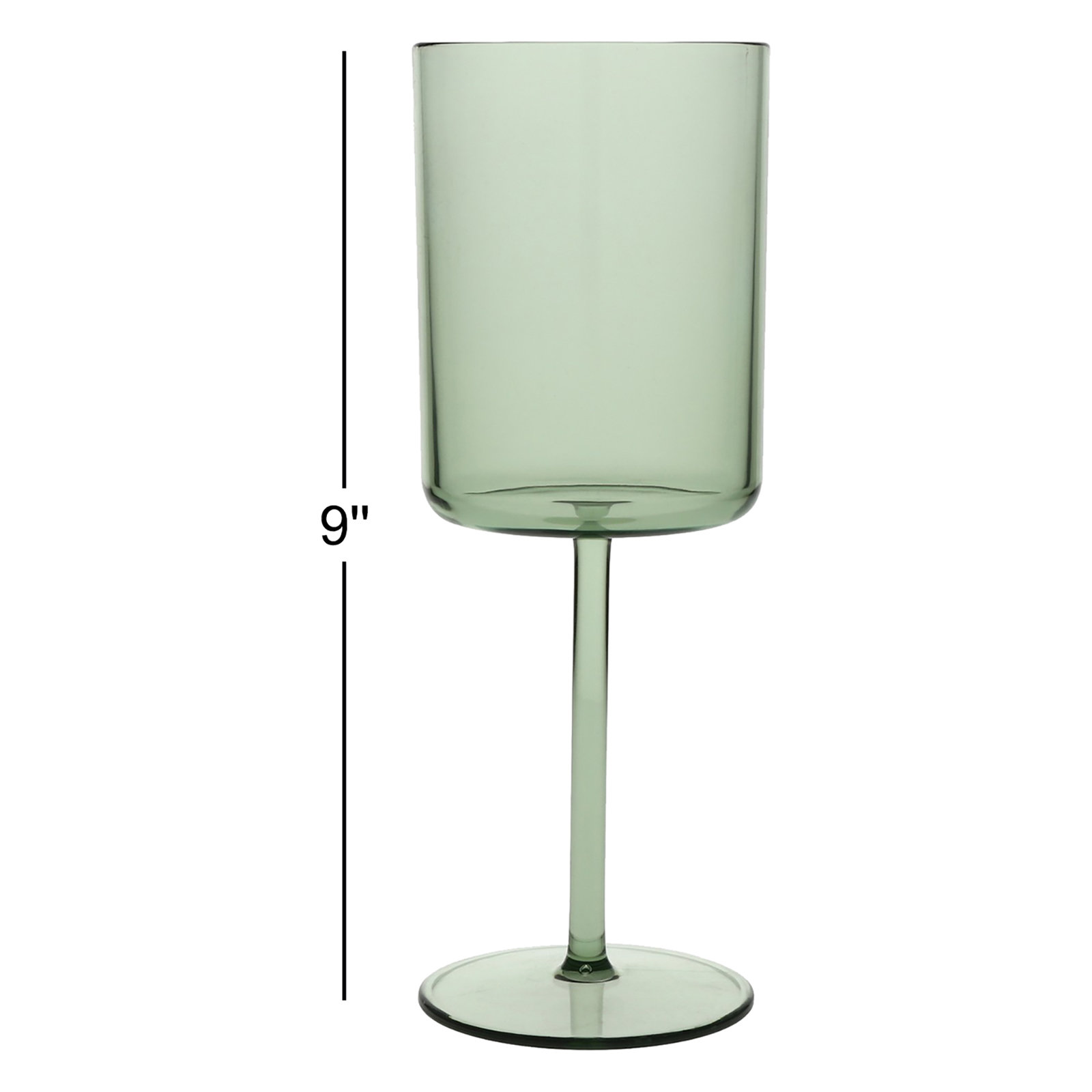 Fortessa Urbo Outdoor CoPolyester, Red Wine (Set of 6),, 15 oz, Sage Green