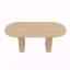 Table de salle à manger ovale, table de salle à manger de style ferme moderne avec surface imperméable et résistante aux égratignures-22210217