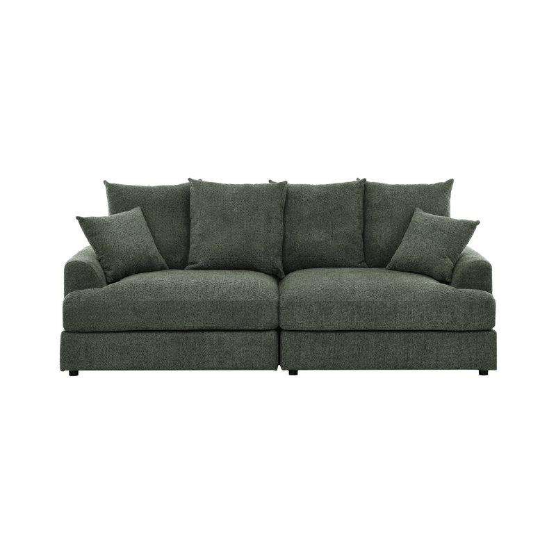Arden Cloud Modular Sectional, Green