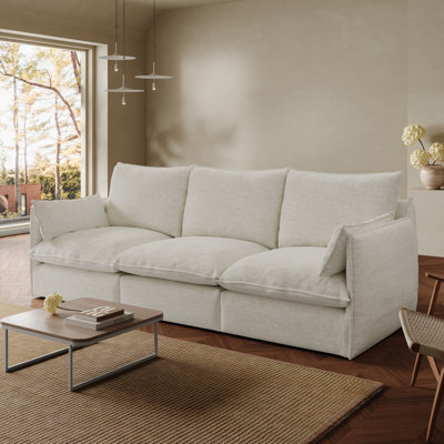 Canapé modulaire rembourré 94,6 po