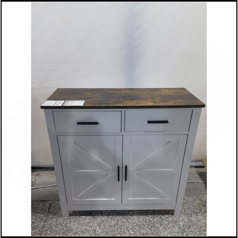 Armoire de rangement polyvalente de style campagne moderne pour diverses pièces, Blanc
