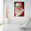 «Happy Santa» par Ashley Bradley, art mural en verre acrylique