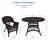 4 - Person Patio Dining Set with Round Table , Cushions Included-12655413-12638216
