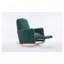 Chaise berçante en tissu avec repose-pieds réglable-1287876486