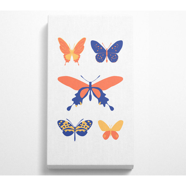 August Grove Modern Butterfly - Wrapped Canvas Art Prints | Wayfair.co.uk