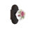 Cottage Plate with White Rose Porcelain Door Knob