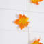 5 pi. Guirlande pré-éclairée d'automne avec feuille d'érable artificielle et 10 lumières DEL blanc chaud - Ensemble de 3