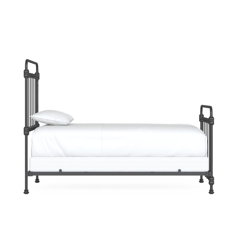 160 Picket Fence Bed | Complete Standard, Twin, Baroque Black