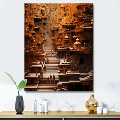 «Hinduism Yatras Sandalwood Steps», reproduction d'art sur toile