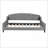Modern Luxury Tufted Button Daybed, Full, Gray