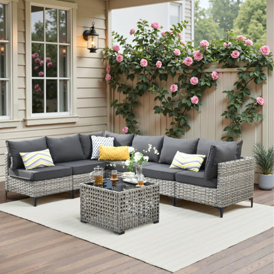 6 - Person Outdoor Seating Group With Cushions