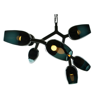 Lustre modulaire en bois clair Cleidy