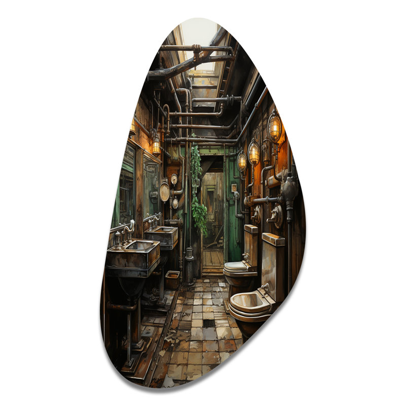 Art mural en métal asymétrique, H 39 po x l 21 po x P 1 po