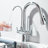 Chrome 3-Way Filter Kitchen Tap Pull Out Sprayer Dual Handle Sink Mixer Taps