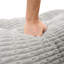Cotton Grey Rectangular Backrest Back Cushion-1920322