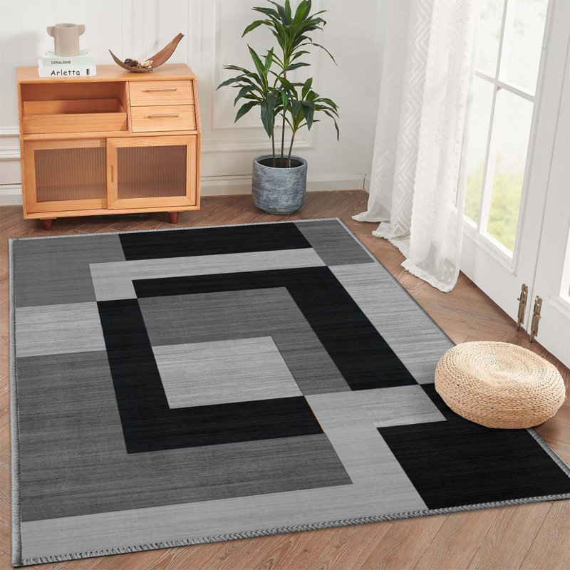 Asilee Abstract Machine Printed Area Rug, Runner 80 x 300 cm