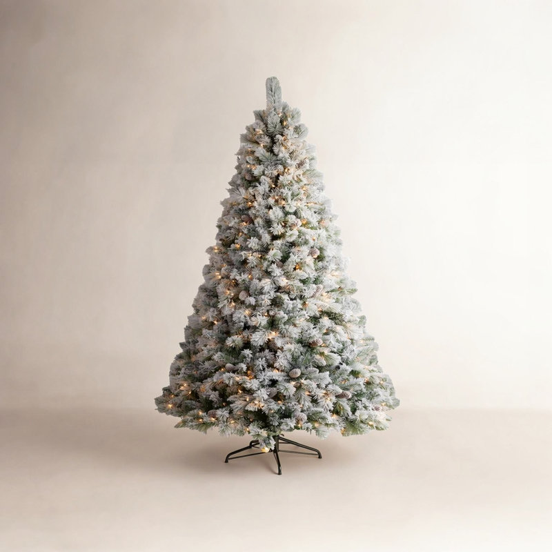 Arbre de Noël artificiel enneigé, H 90 po