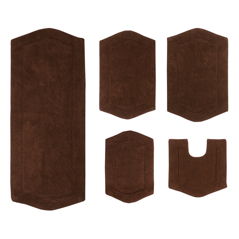 Tapis pour salle de bain Morissette, Chocolat