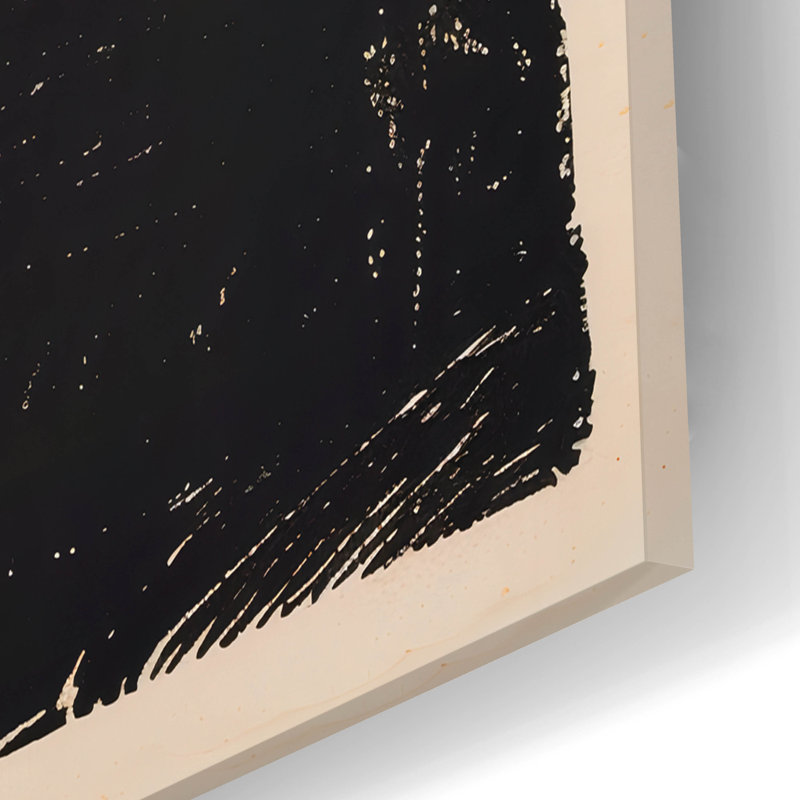 «Black Crow Inverted» par Andreas Magnusson, art mural en verre acrylique, H 12 po x l 12 po x P 0,13 po