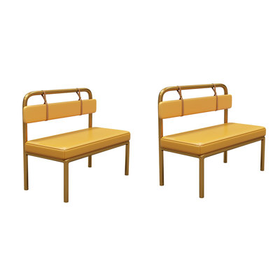 Banc rembourré en similicuir Modern Luxury Style