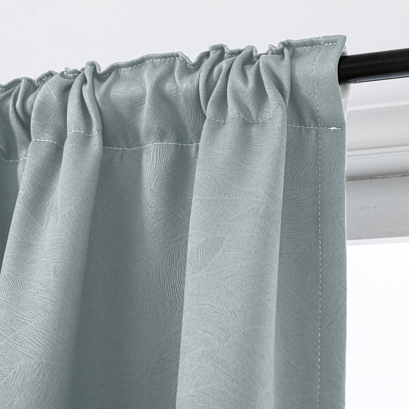 Panneaux de rideaux obscurcissants estampés pour rideaux occultants et isolants, Gris, L 52 po x L 96 po