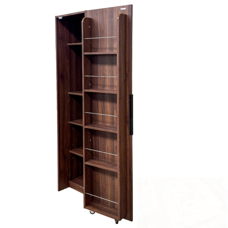Garde-manger avec portes et tablettes, Noyer