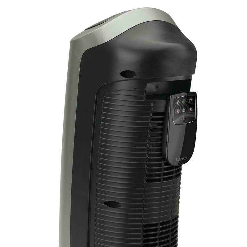Lasko 1500 Watt 11000 BTU Electric Tower Space Heater with Adjustable Thermostat and with Digital Display