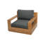 Pacific Outdoor 5 - Piece Teak Conversation Set with Sunbrella Cushions-1655656928