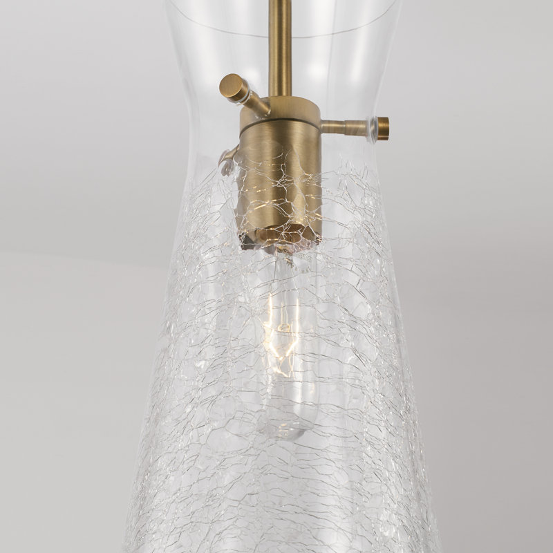 Mila 1 - Light Antique Brass Bell Pendant