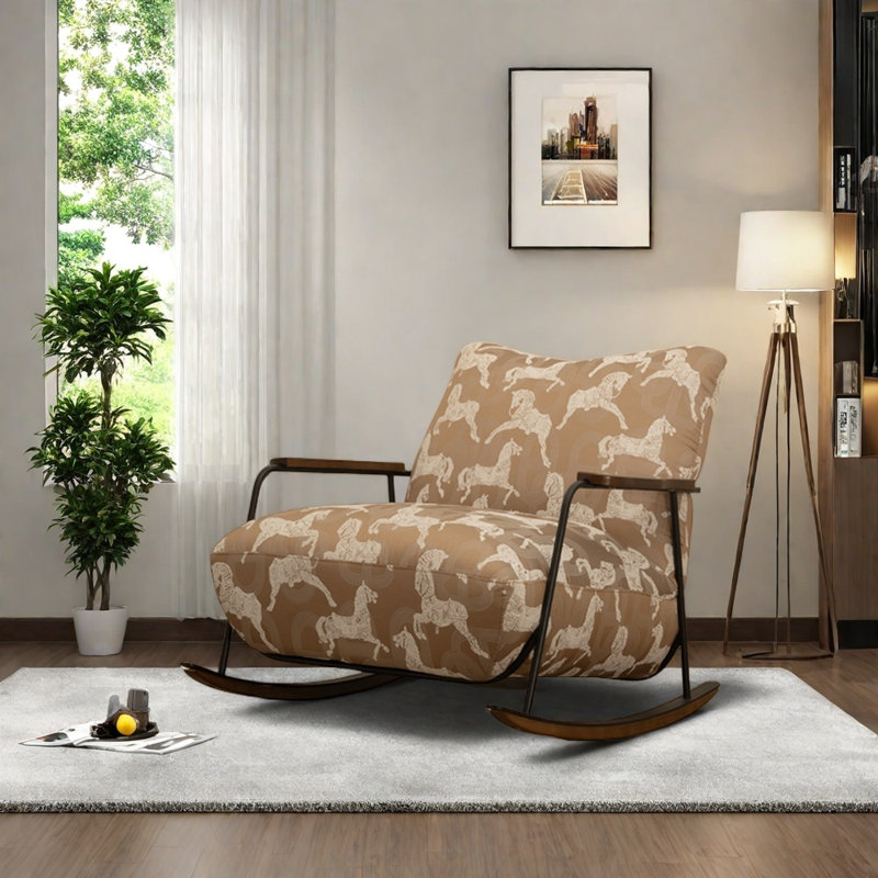 Chaise berçante moderne et luxueuse