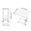 Industrial Adjustable Overbed Desk with Wire Basket-57797746