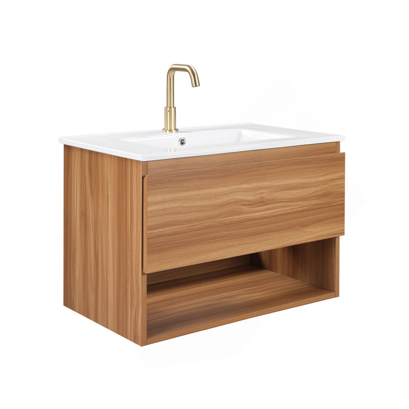 Meuble-lavabo de salle de bain 30 po avec lavabo en céramique
