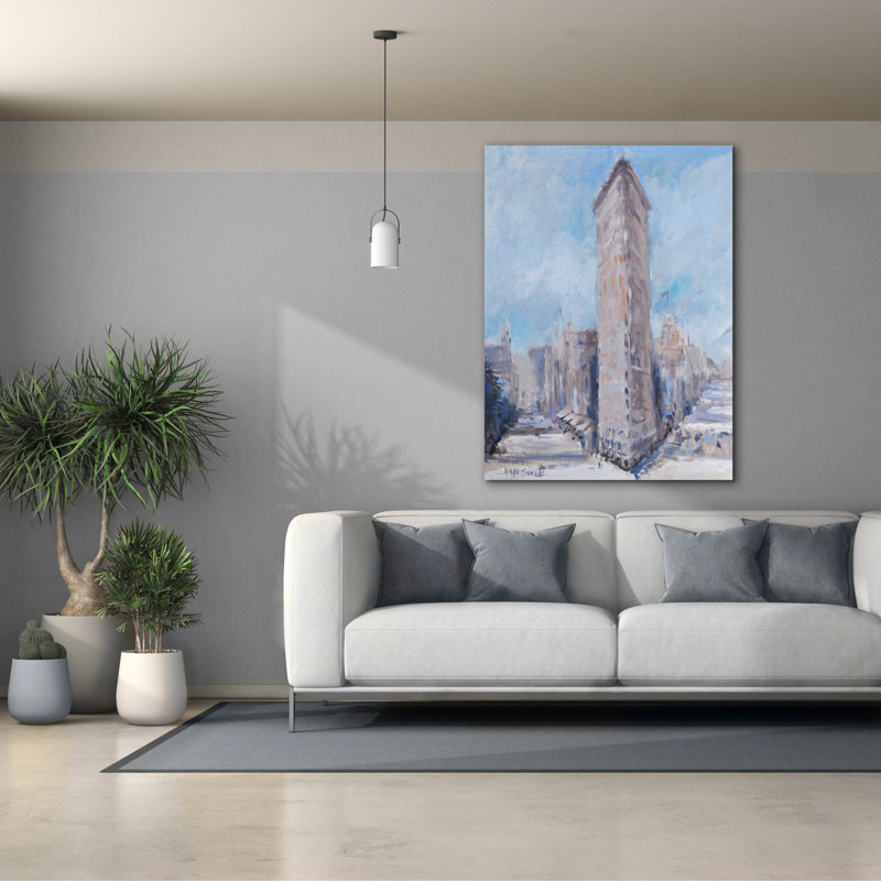  «Flatiron» par Allayn Stevens, art mural sur toile, H 54 po x l 40 po