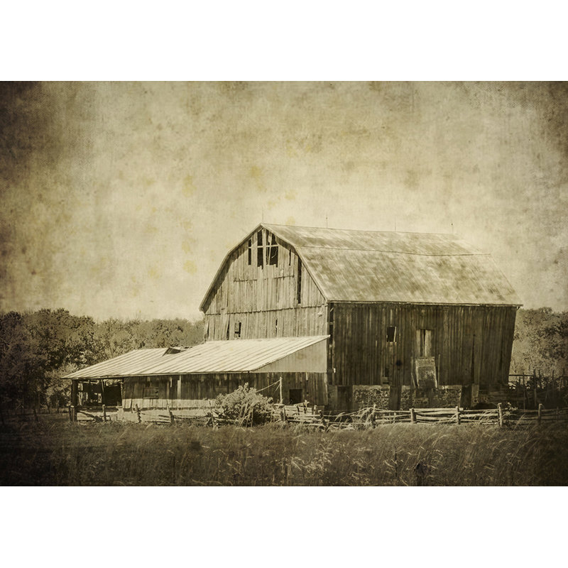 «Old Farm, Old Barn» par Hal Halli, reproduction de photo sur toile tendue, 20 po x 30 p